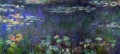 Grüne Reflektionen linke Hälfte Claude Monet impressionistische Blumen